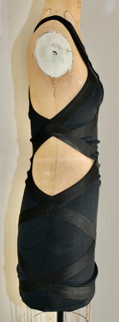 Alexander McQueen Black Bodycom Bandage Dress