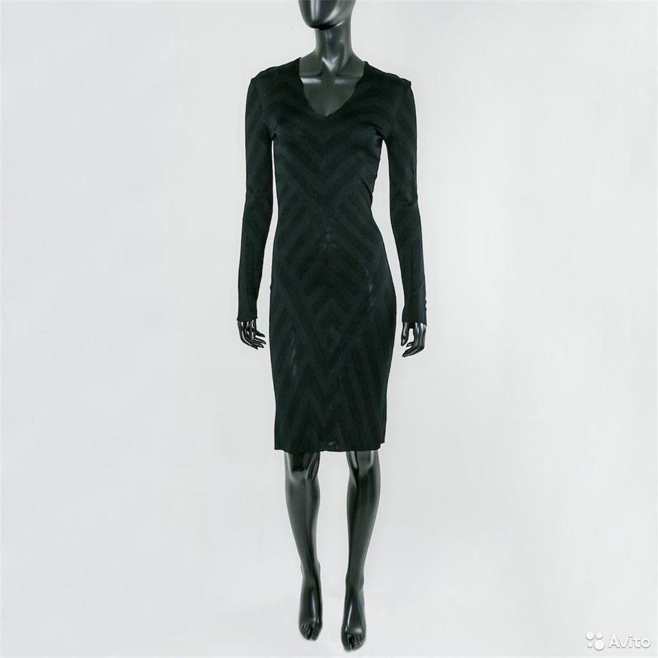 ALEXANDER McQueen BLACK BODYCON DRESS size S In Excellent Condition In Montgomery, TX