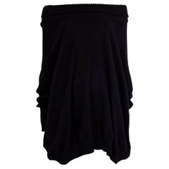 Alexander McQueen black cashmere Off the Shoulder Sweater M