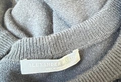 Alexander McQueen Black Cashmere Asymmetric Hem Sweater Dress 2000s