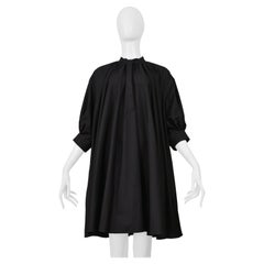 Alexander McQueen Black Cotton Shirt Dress 2021