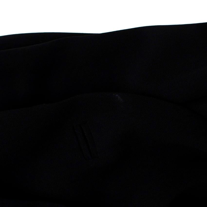Alexander McQueen Black Crepe Cut-Out Long Tail Coat For Sale 1