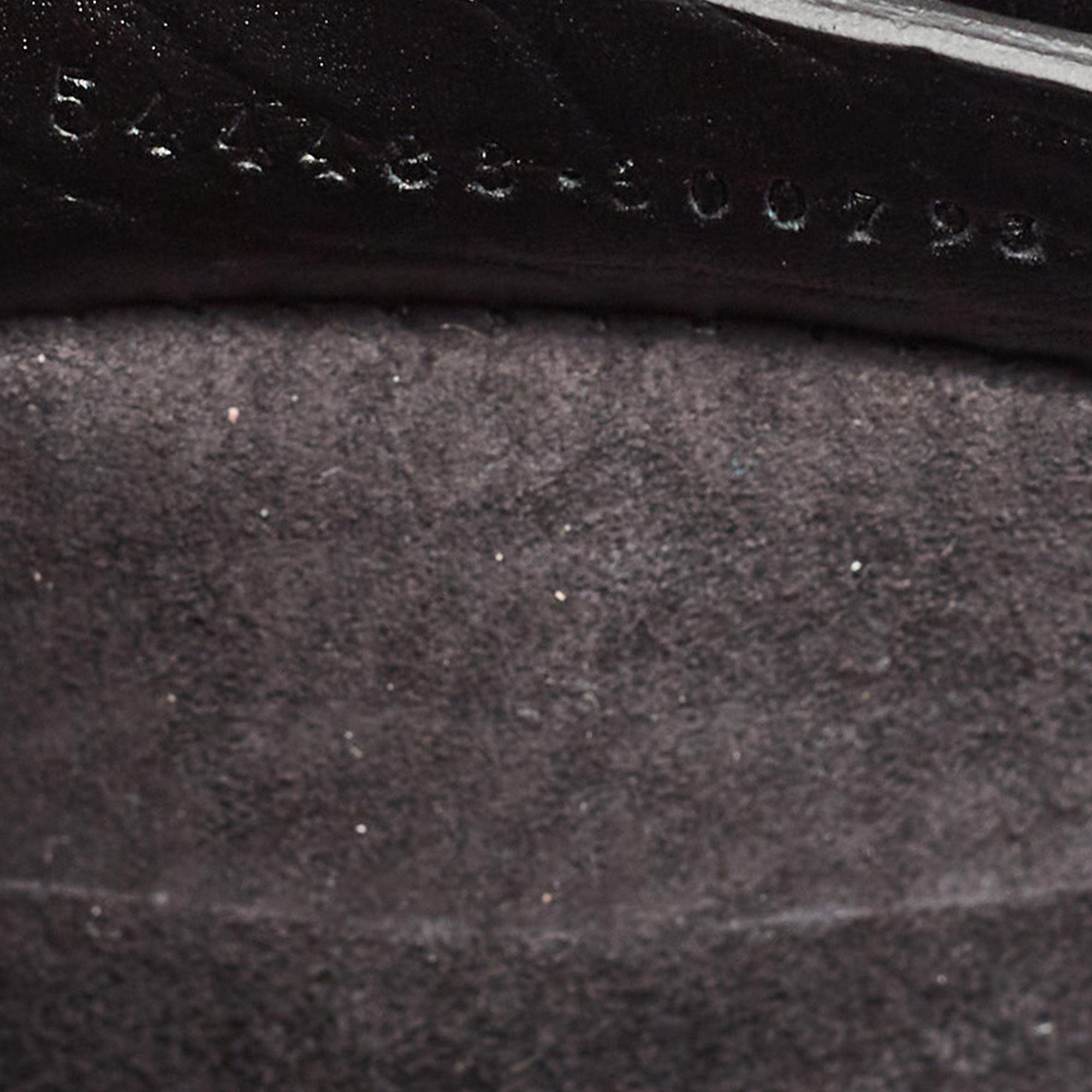 Alexander McQueen Black Croc Embossed Leather Heroine Bag 7