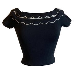Alexander McQueen black crop Top