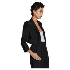 Alexander McQueen black cropped jacket 90s