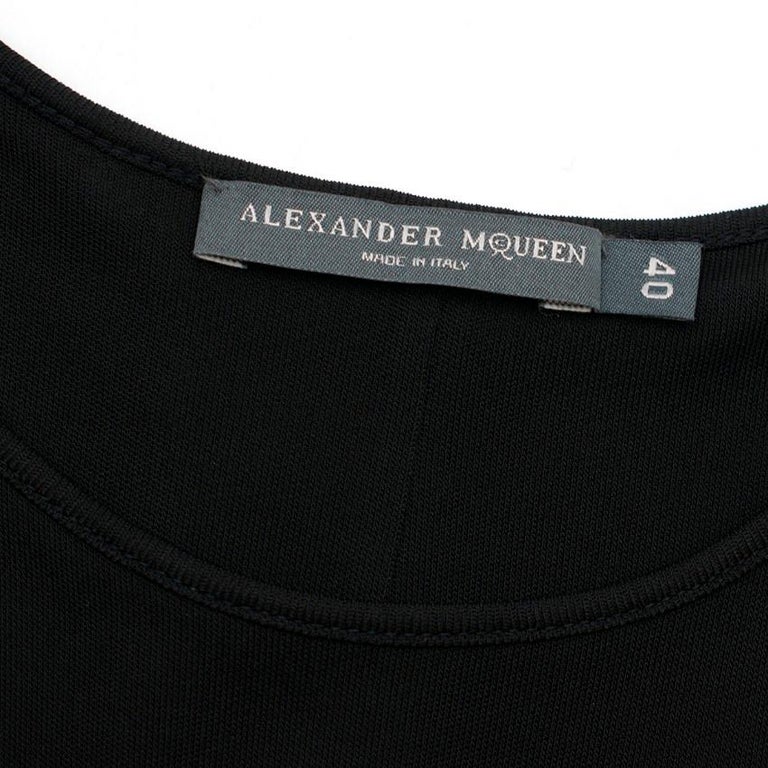15075 Black Draped Asymmetric Dress