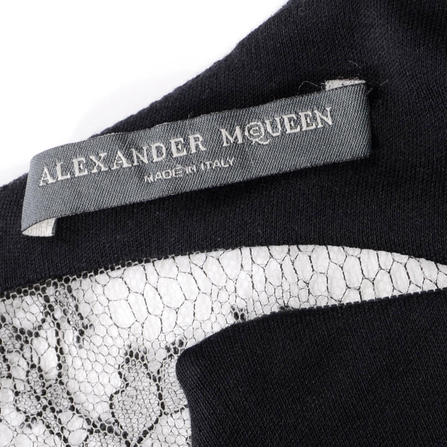 Alexander McQueen Black Dress With Low Lace Back 2005 The Man Who Knew Too Much For Sale 8