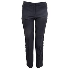 Alexander McQueen - Pantalon de costume noir EMBELLISHED 40 S