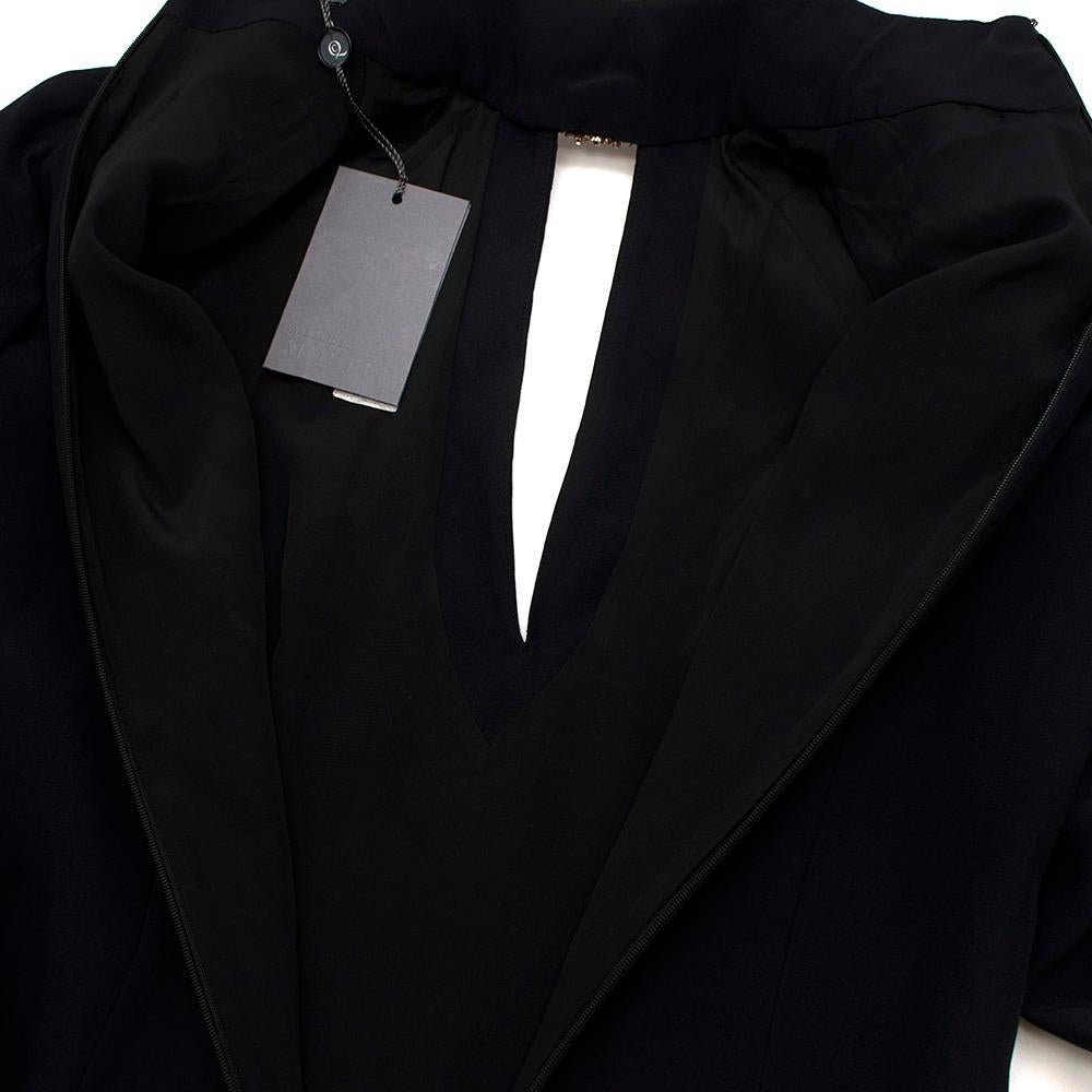 Alexander McQueen Schwarz Gold verschönert Kragen Cut-Out Kleid US6 für Damen oder Herren