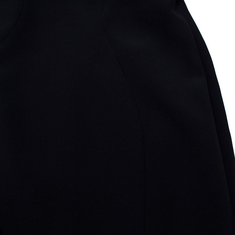Alexander McQueen Schwarz Gold verschönert Kragen Cut-Out Kleid US6 5