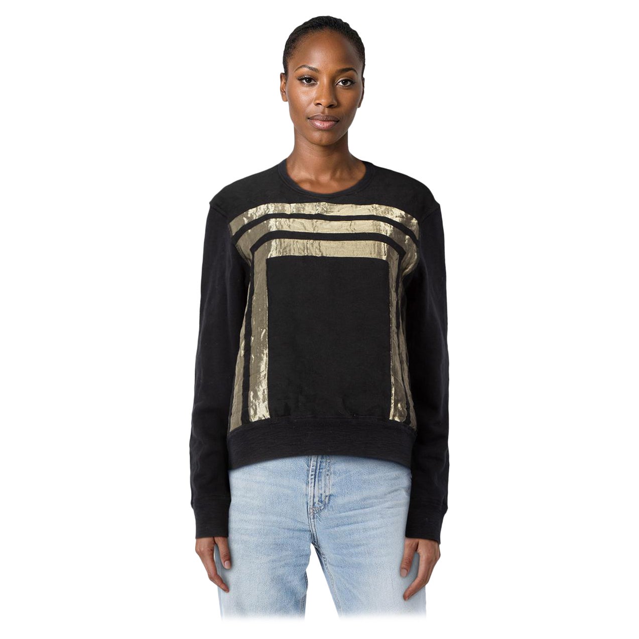 Alexander McQueen Black 
Gold Pattern Sweater Size L