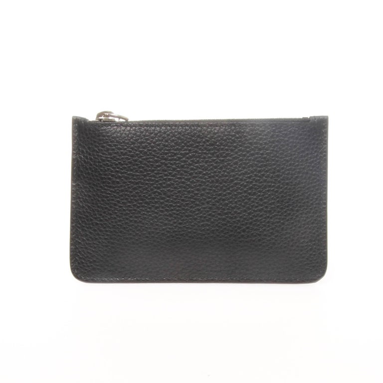 Alexander McQueen Black Grained Calfskin Key Holder Wallet For Sale at ...