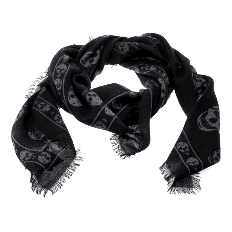 Alexander McQueen Black and Grey Skull Print Cashmere Scarf For Sale at  1stDibs | skull cashmere scarf, alexander mcqueen grey skull scarf,  alexander mcqueen skull scarf grey