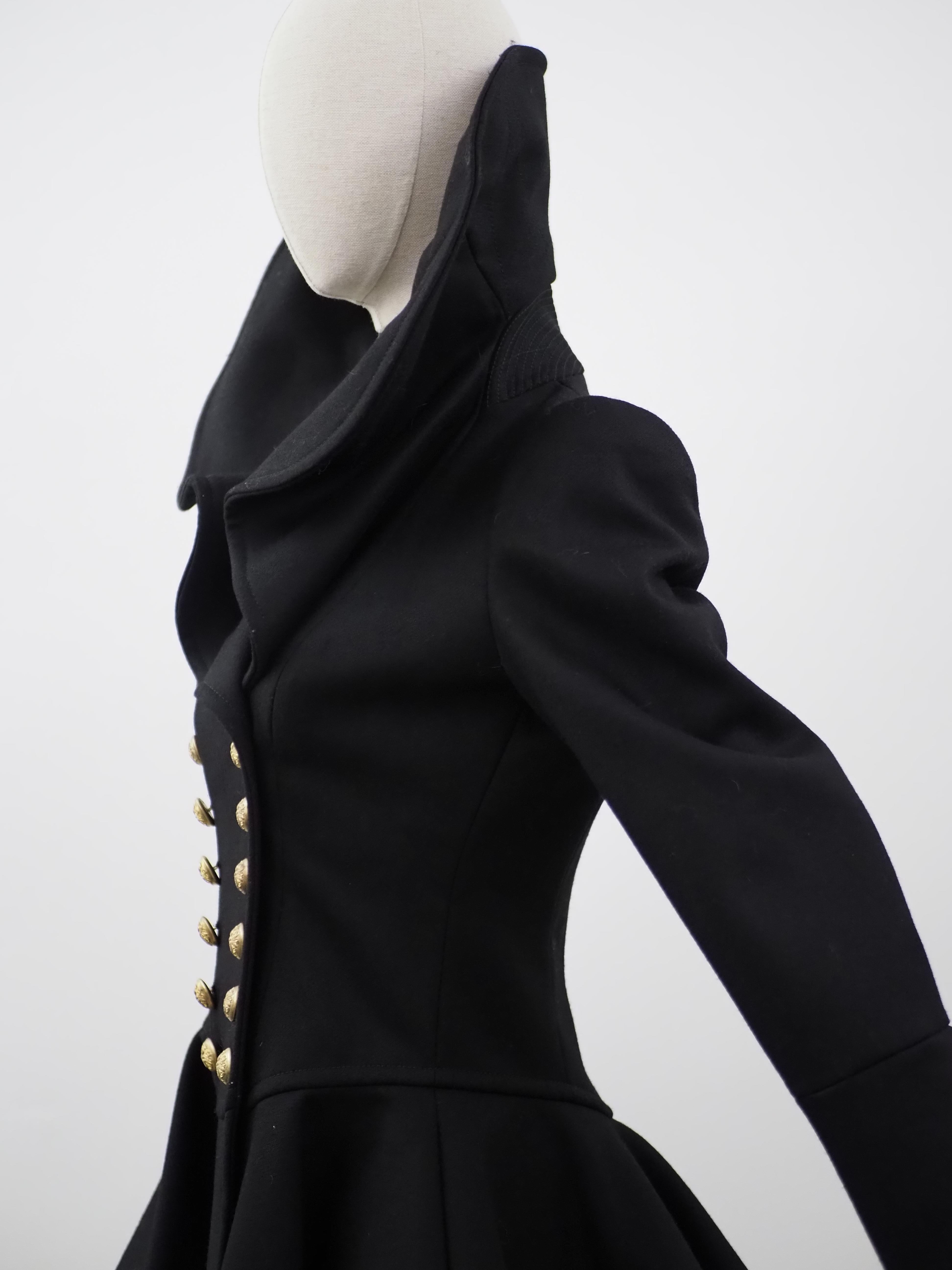 Alexander McQueen Black jacket In Excellent Condition For Sale In Capri, IT