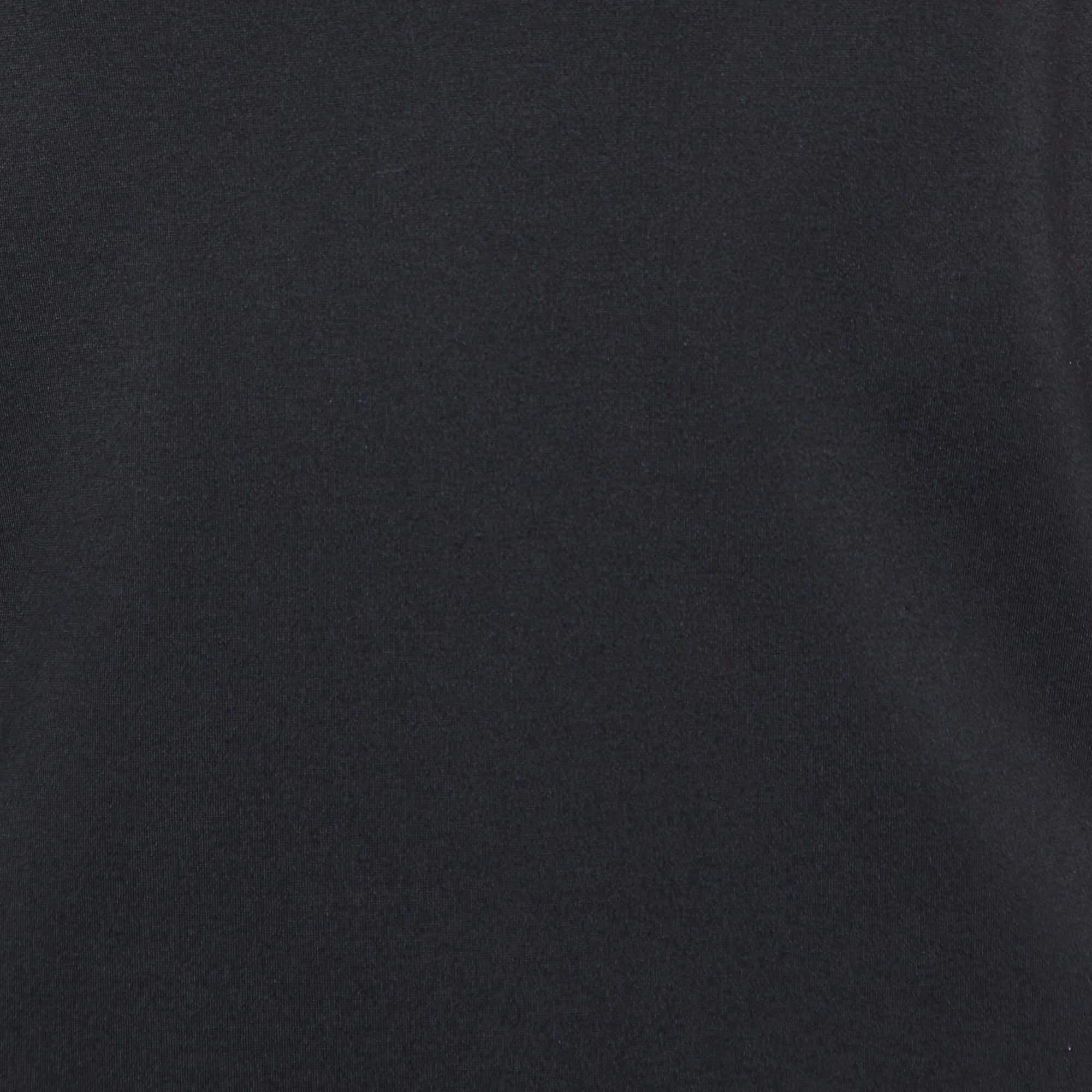 Alexander McQueen Black Jersey Full Sleeves Bodysuit L In Good Condition In Dubai, Al Qouz 2