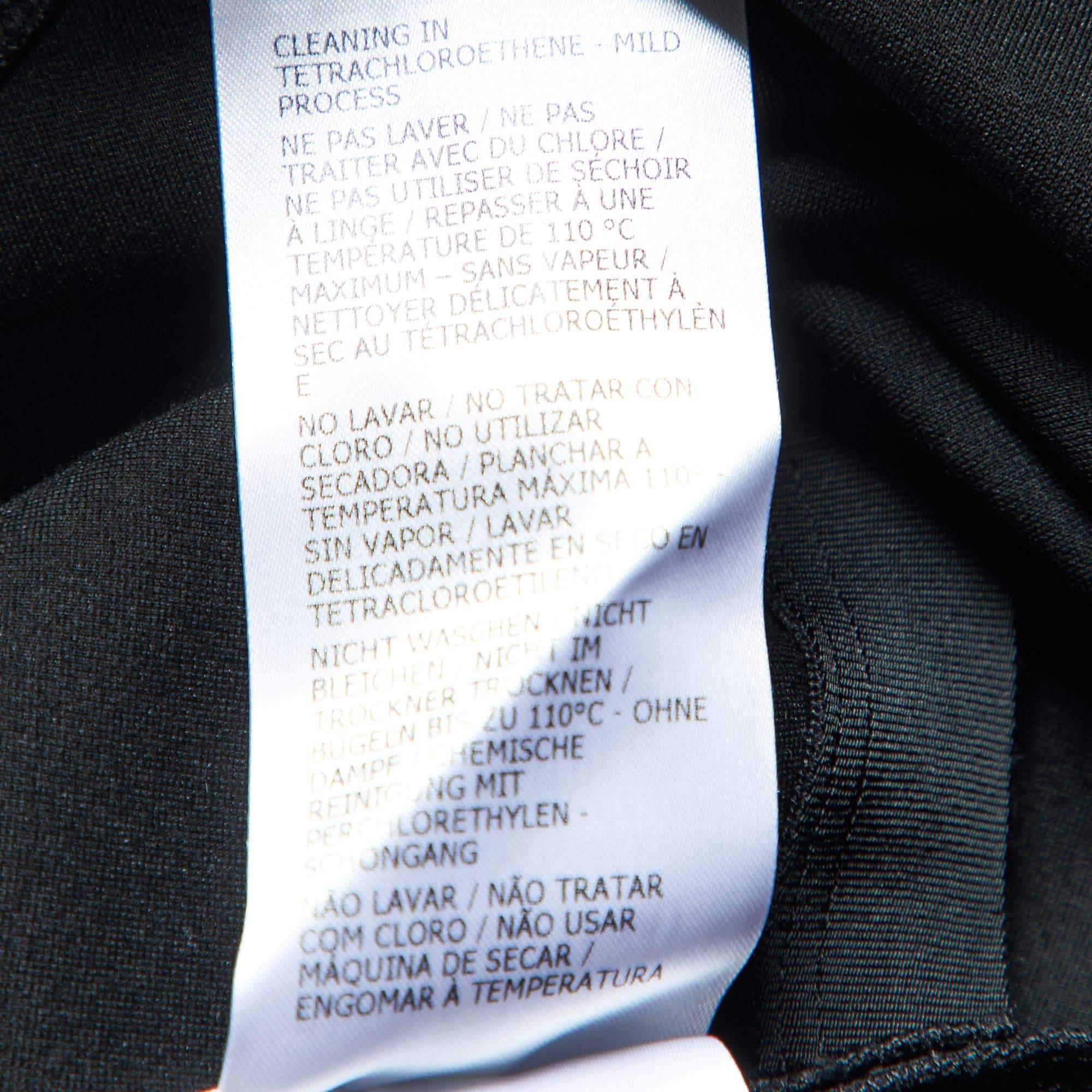 Alexander McQueen Black Jersey Full Sleeves Bodysuit L 2