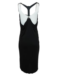Alexander Mcqueen Black Jersey Suspender Dress