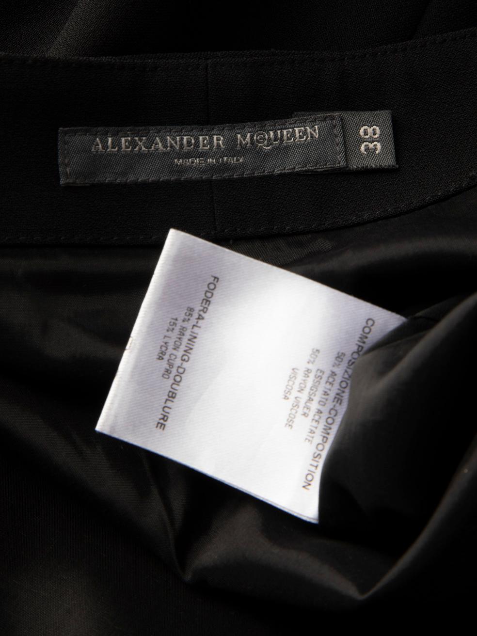 Alexander McQueen Falda lápiz negra hasta la rodilla Talla XS en venta 1