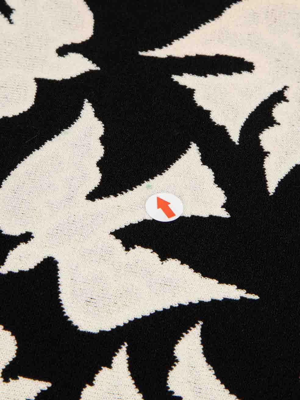 Women's Alexander McQueen Black Knit Bird Print Dress Size M For Sale