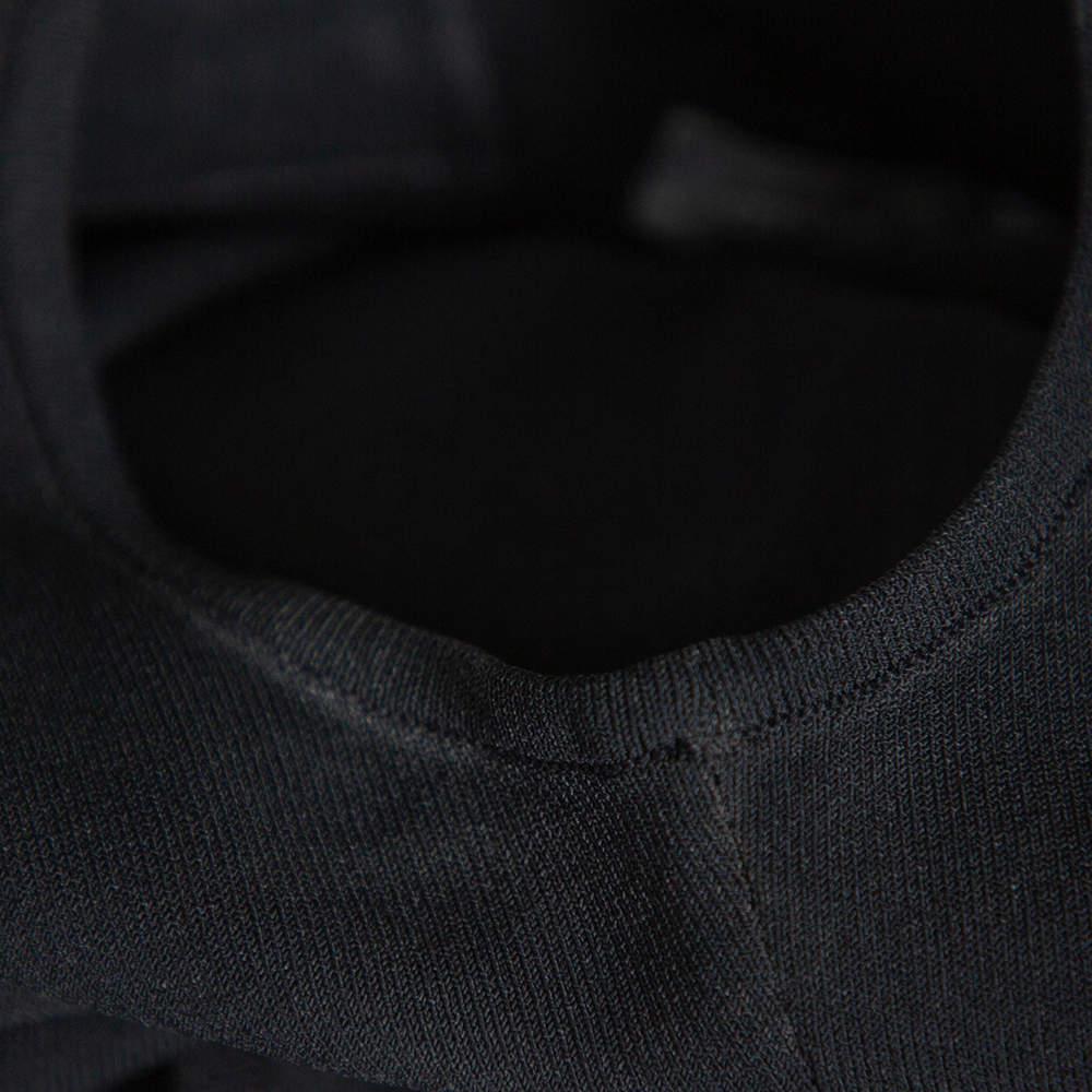 Alexander McQueen Black Knit Embellished Neck Detail Sleeveless Sheath Dress M For Sale 1