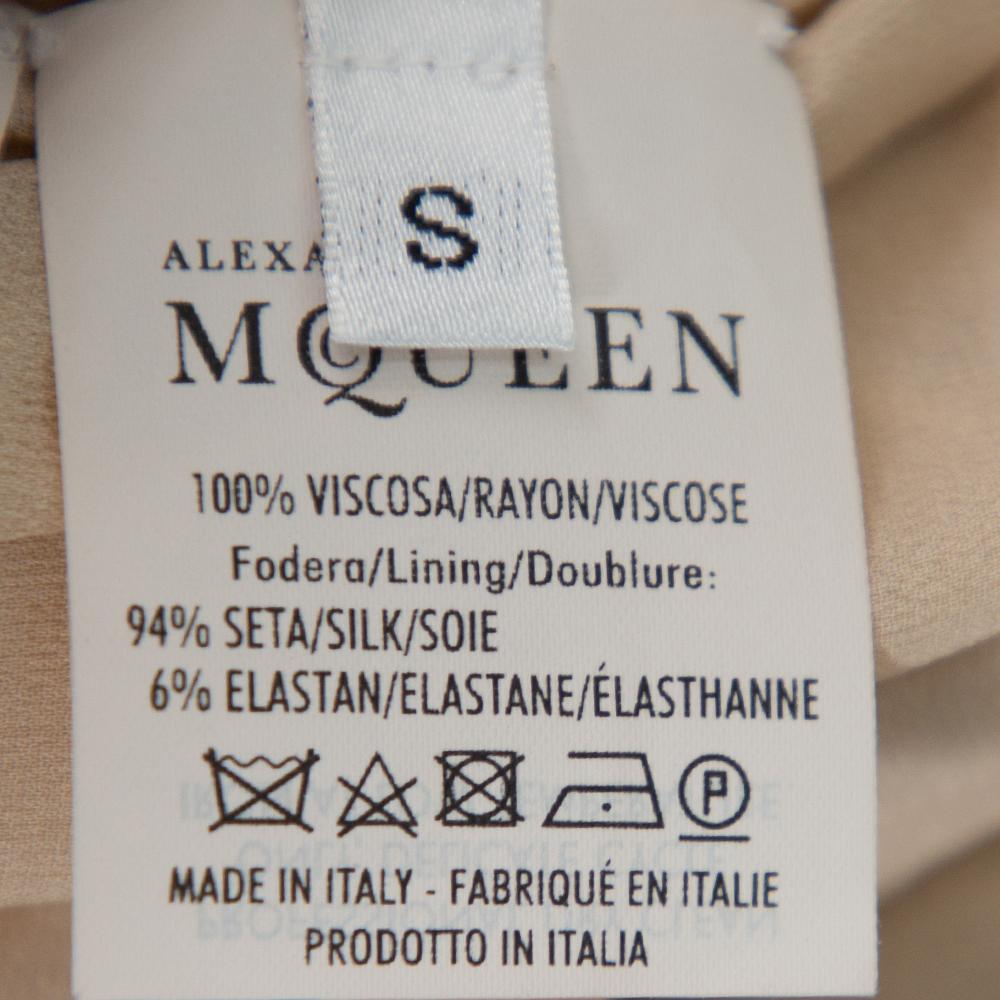 Alexander McQueen Black Knit Sheer Detail Sleeveless Maxi Dress S 2