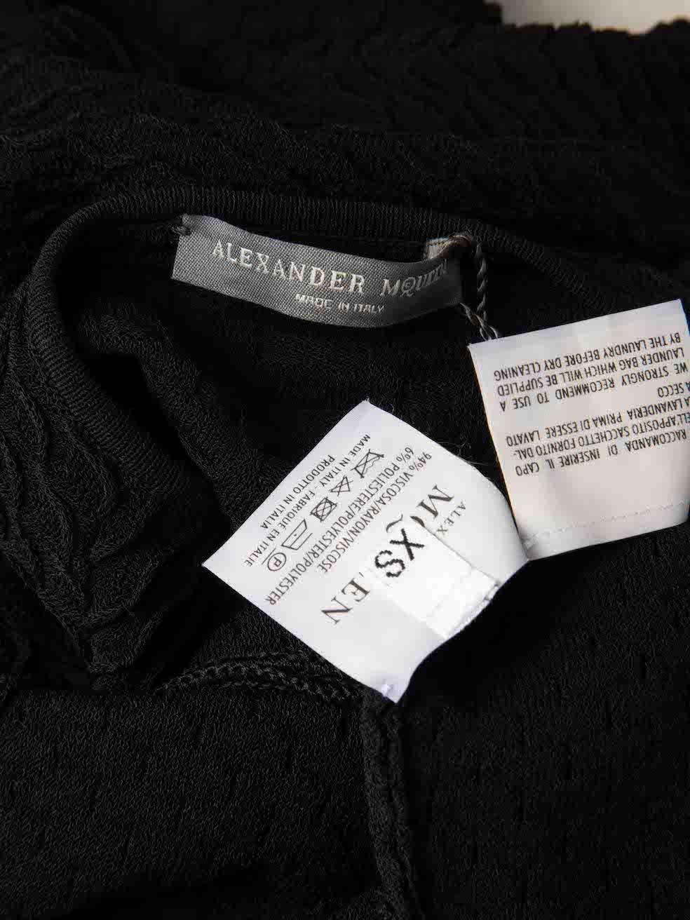 Women's Alexander McQueen Black Knit Sleeveless Mini Dress Size XS For Sale