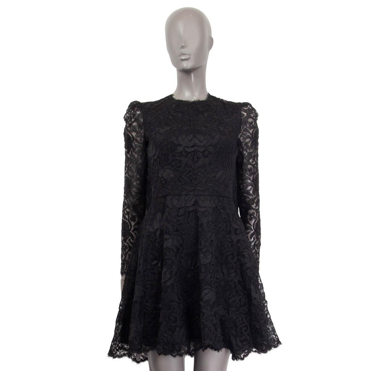 alexander mcqueen black lace dress
