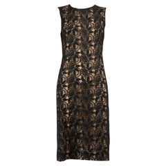 Alexander McQueen Black Lace Round Neck Dress Size M