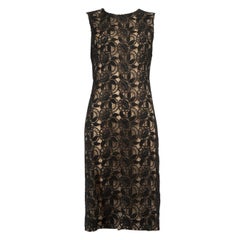 Alexander McQueen Black Lace Round Neck Dress Size M