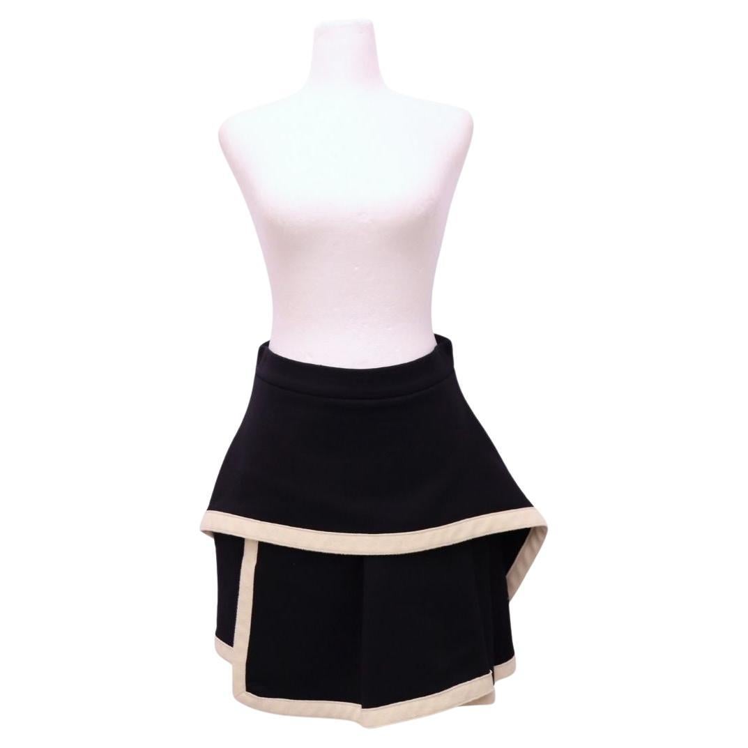 Alexander McQueen Black Layered Mini Skirt - EU 40