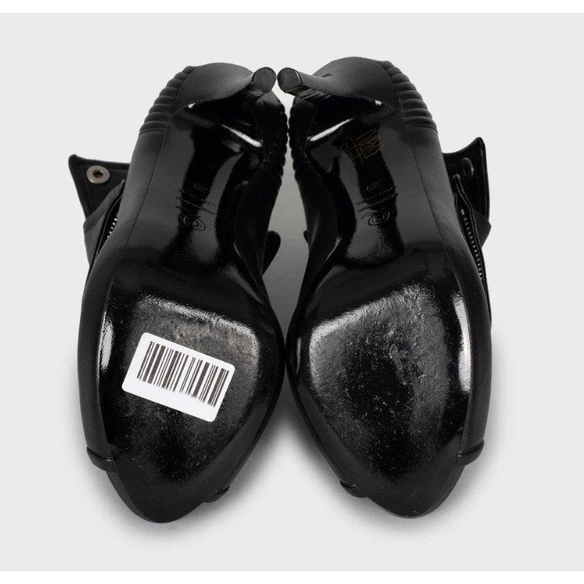 De las mujeres Alexander McQueen Botines de piel negra - Talla 38 en venta
