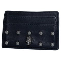 Alexander McQueen, portacarte in pelle nera