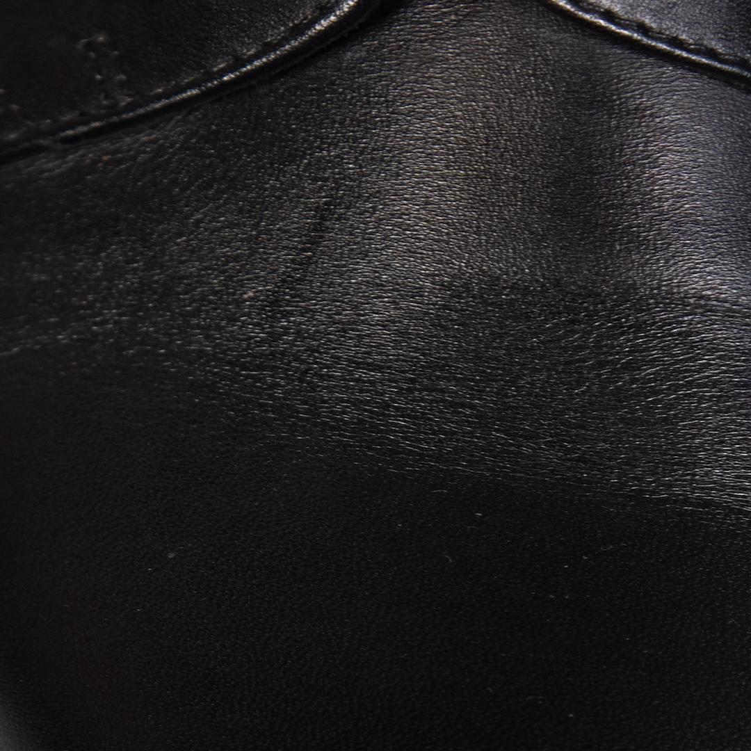 Alexander McQueen Black Leather Derby Shoes Size IT 39 1