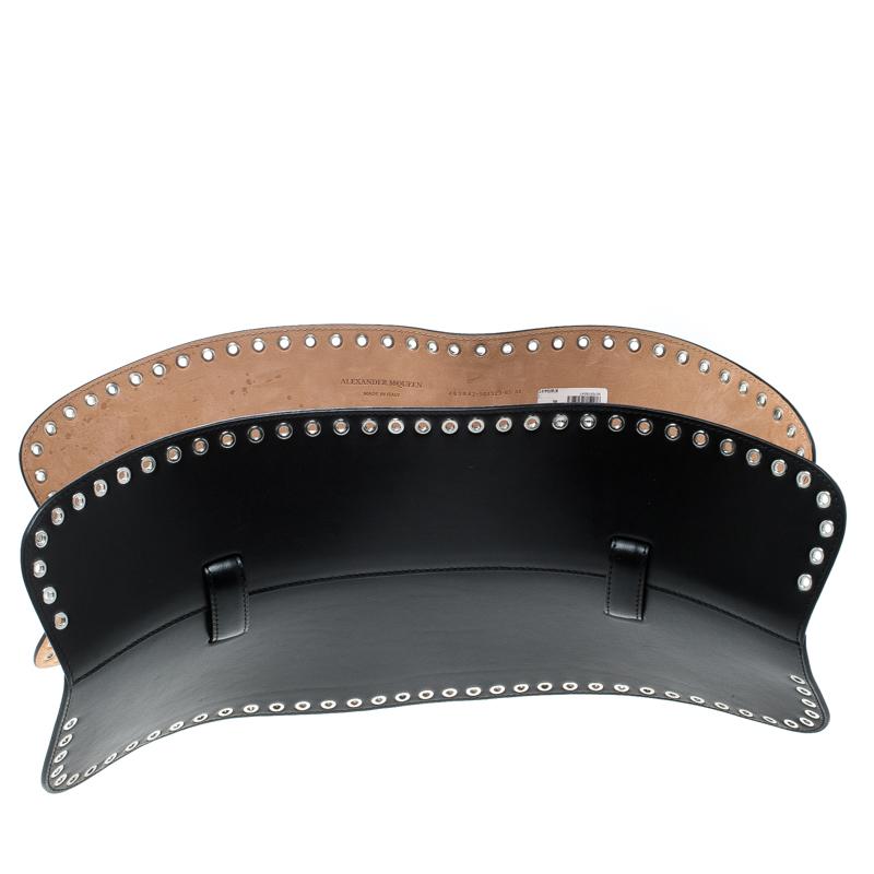 Alexander McQueen's take on fashion is anything but generic. Known for proffering bold and conspicuous designs, the label blends sensuality with modern aesthetics to create this corset belt, a style that has made a stimulating comeback in a tweaked