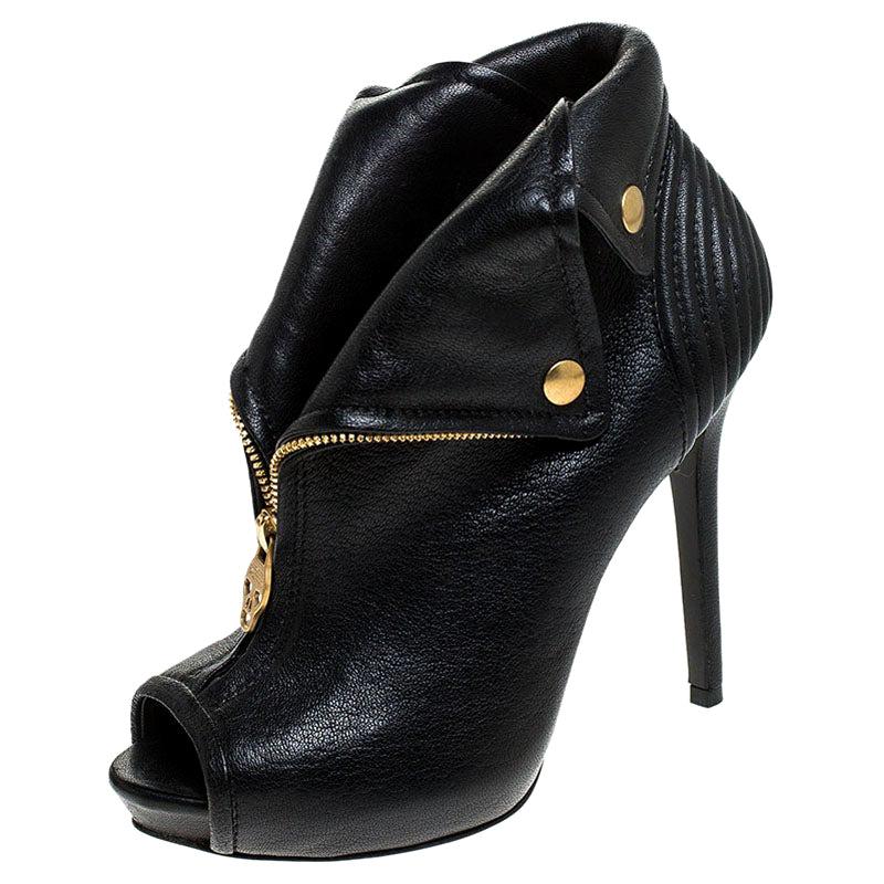 peep toe booties size 11