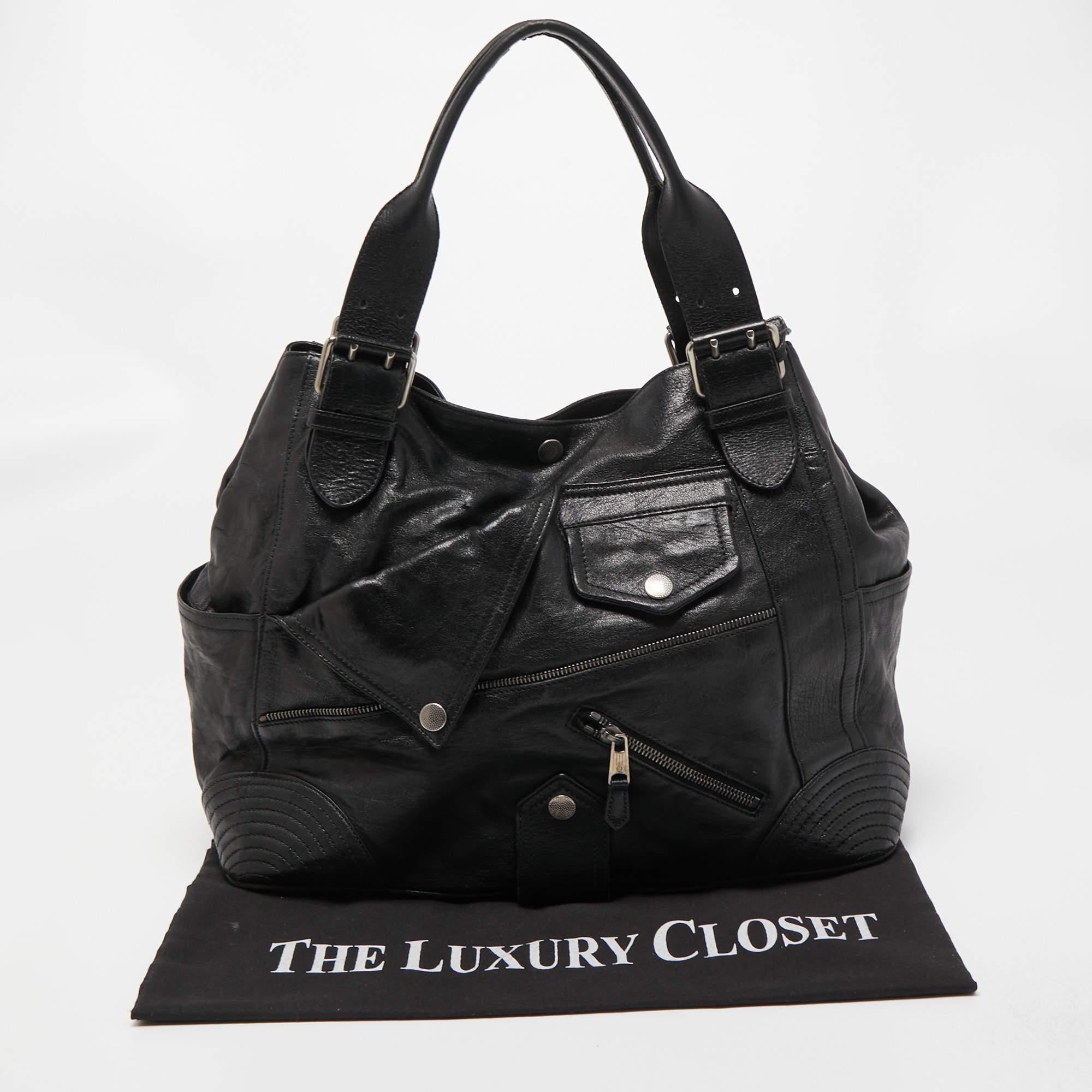 Alexander McQueen Black Leather Faithful Tote 14