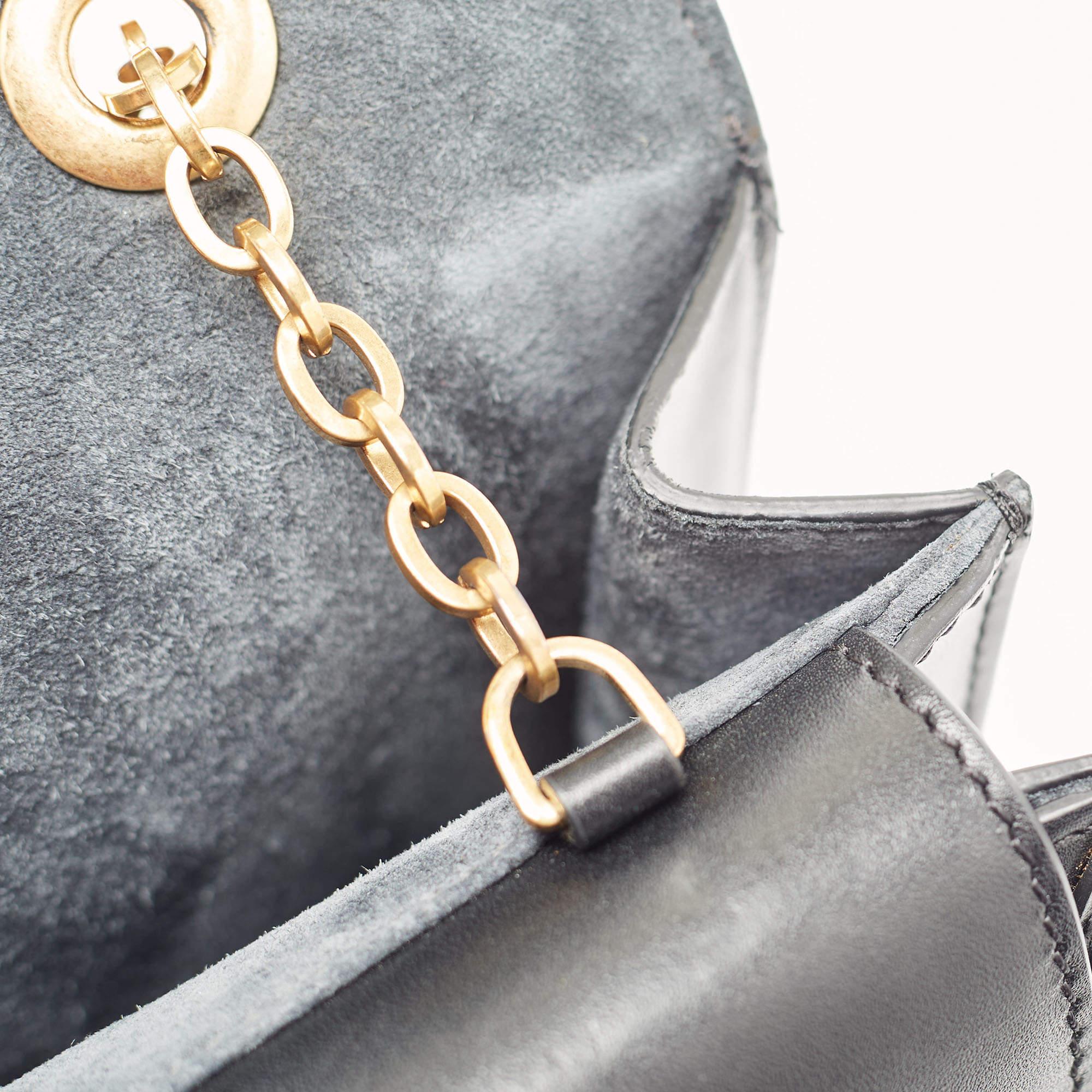 Alexander McQueen Black Leather Heroine Chain Shoulder Bag 7