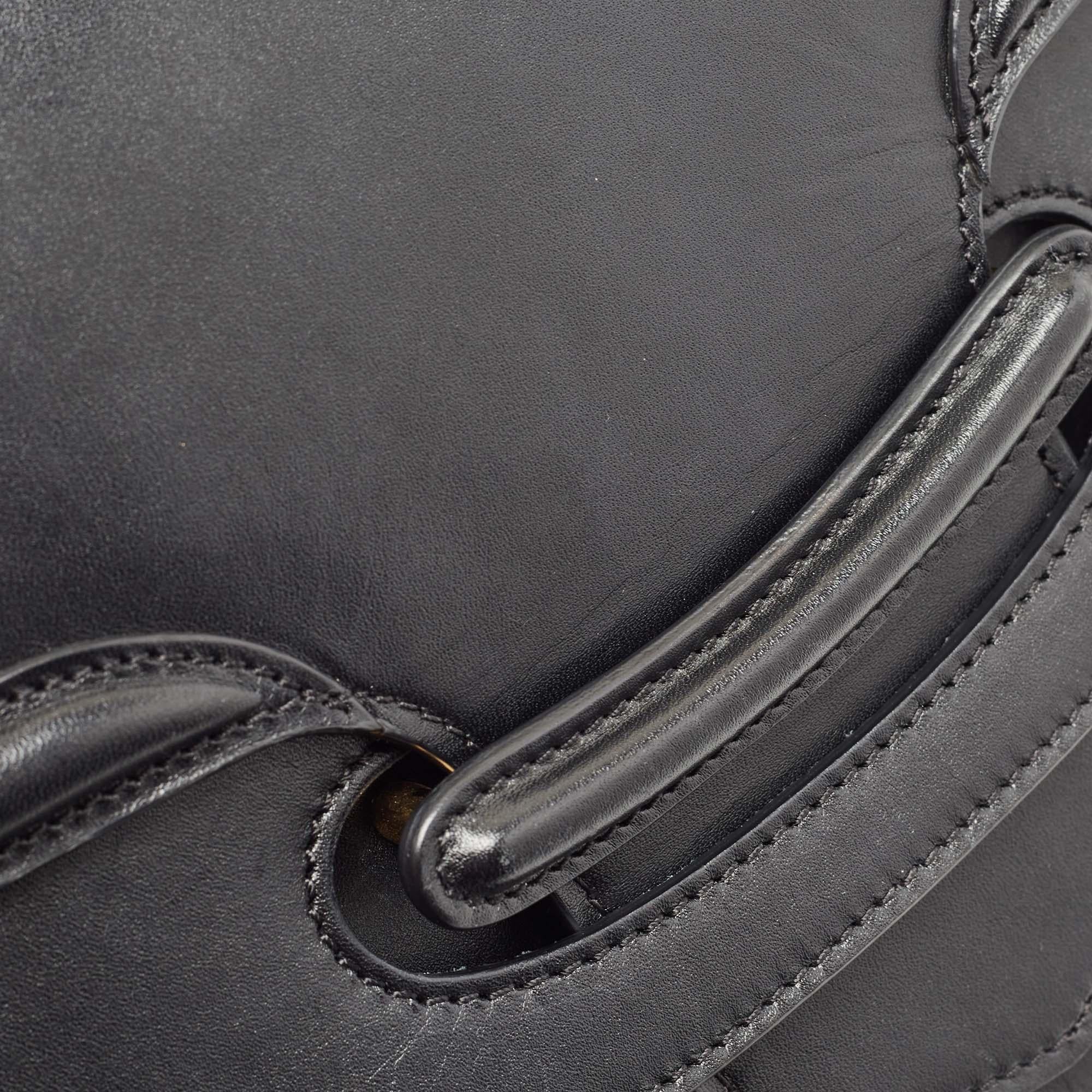 Alexander McQueen Black Leather Heroine Chain Shoulder Bag 8
