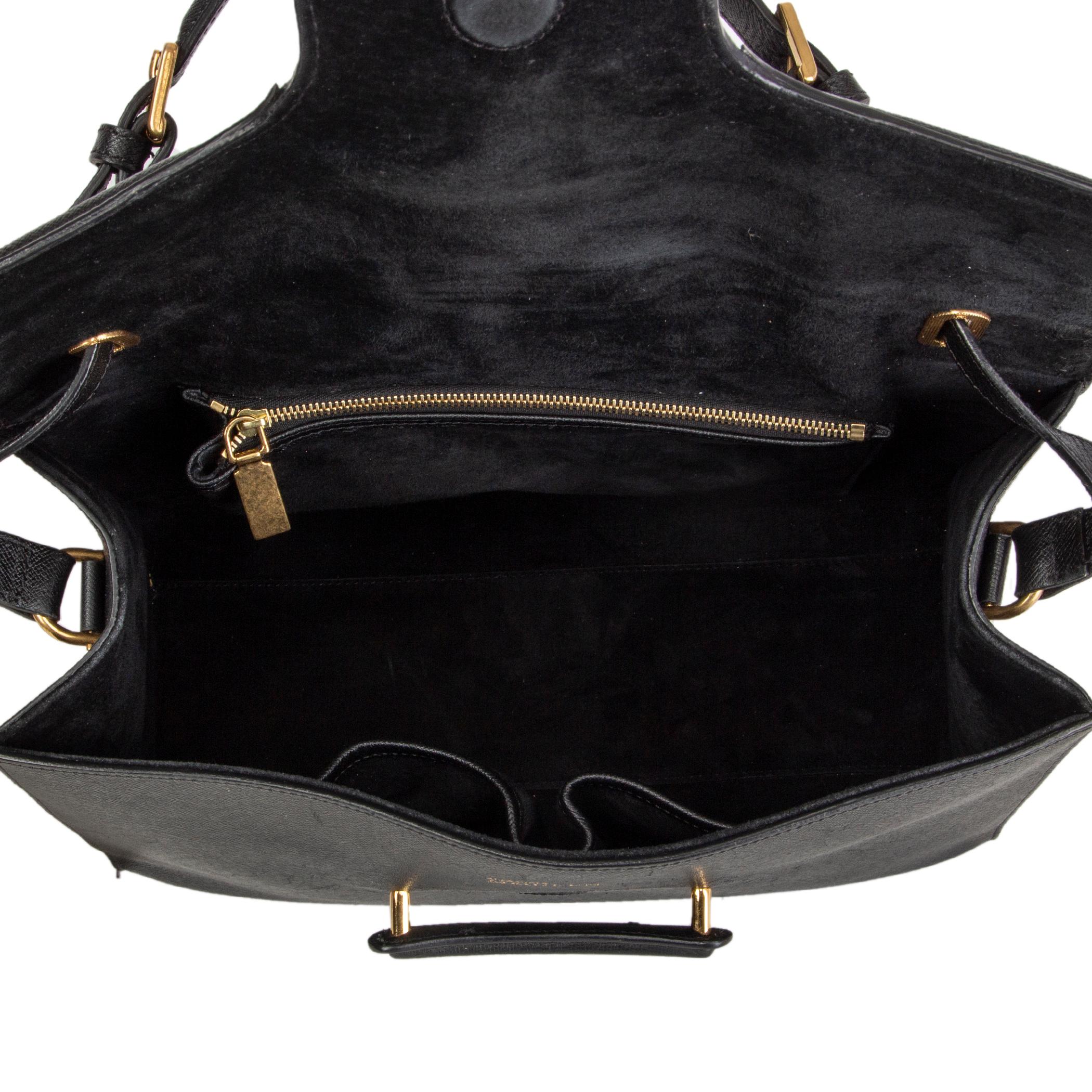 Women's ALEXANDER MCQUEEN black leather HEROINE Flap Shoulder Bag