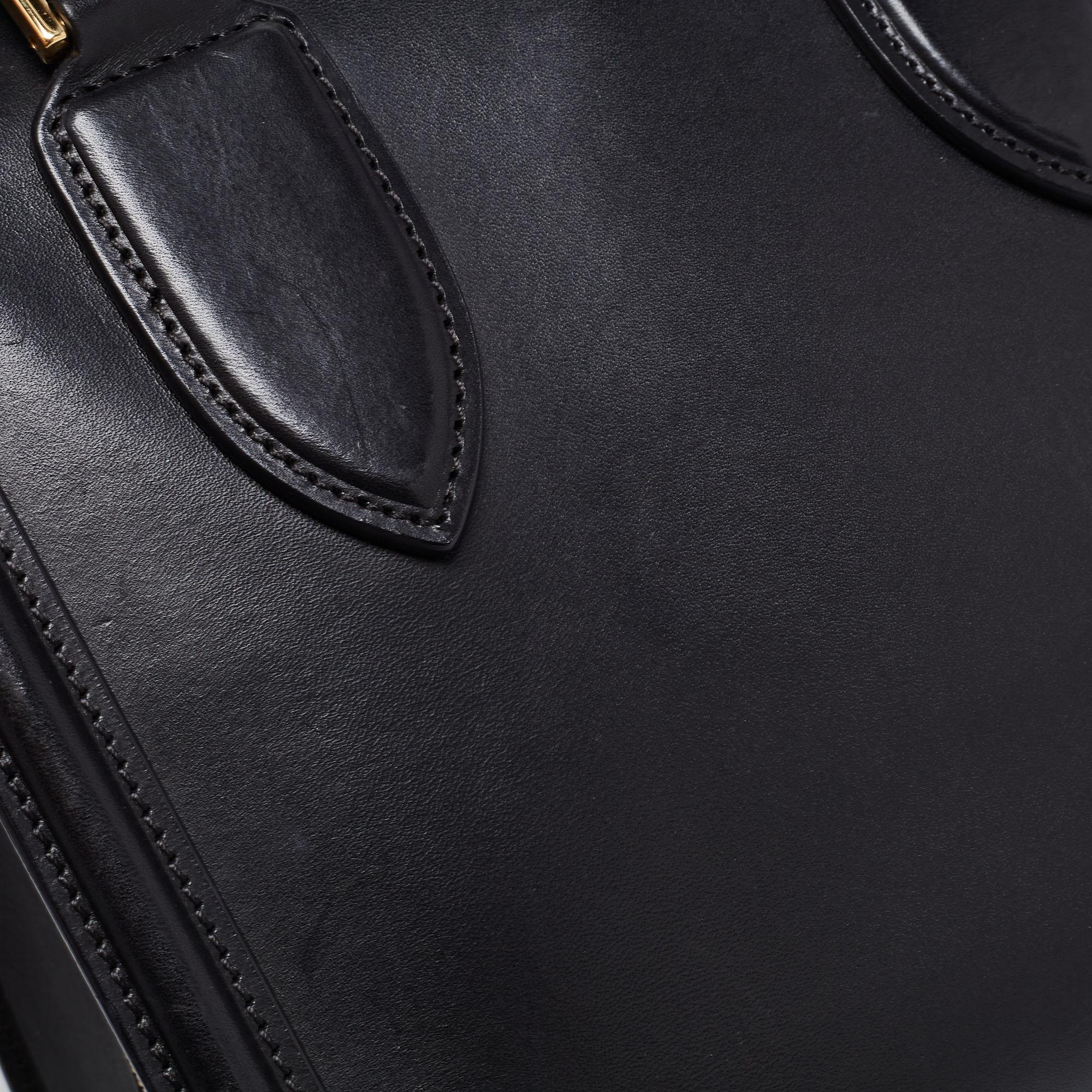 Alexander McQueen Black Leather Heroine Tote 7