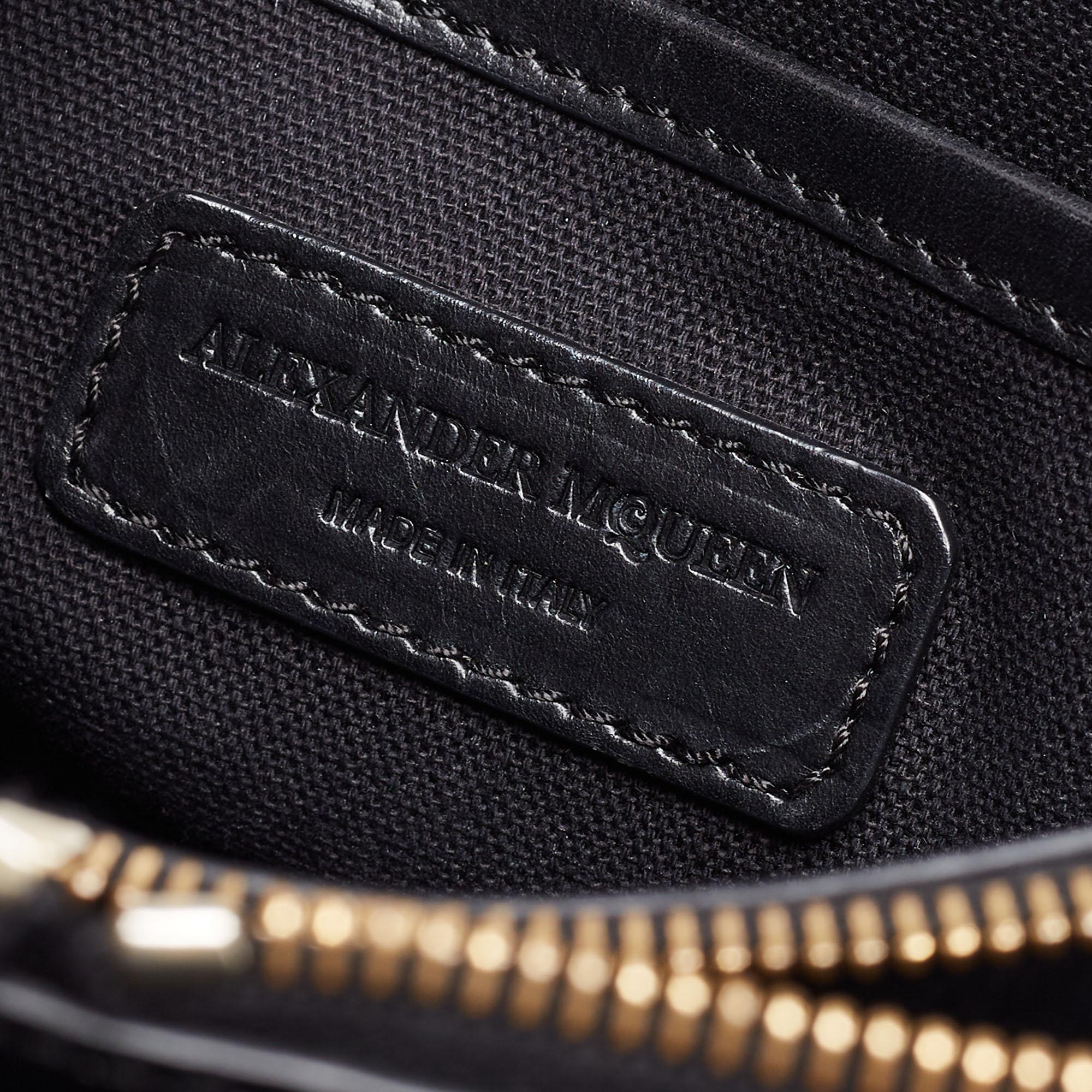 Alexander McQueen Black Leather Heroine Tote 5