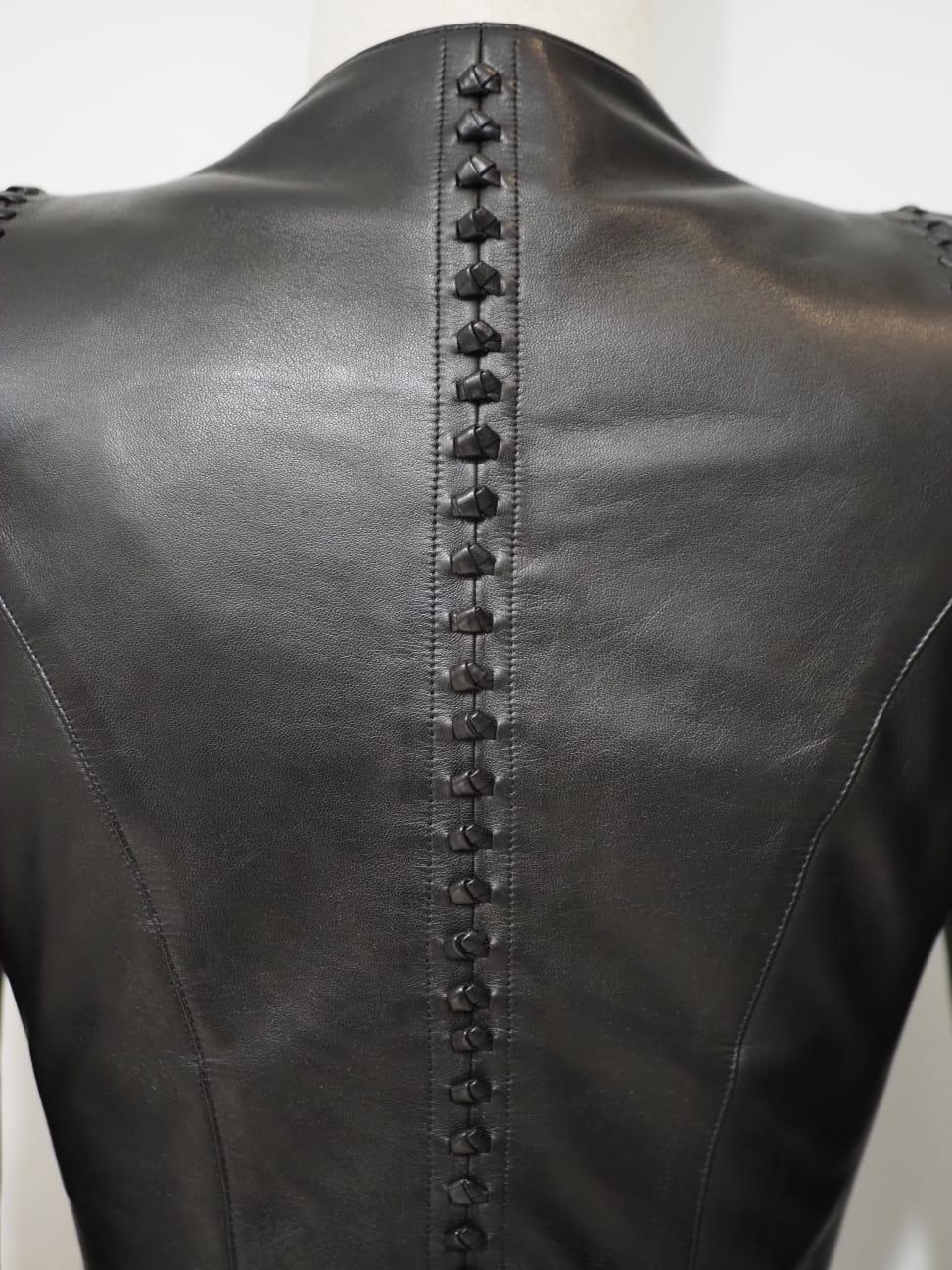 Women's Alexander McQueen black leather jacket