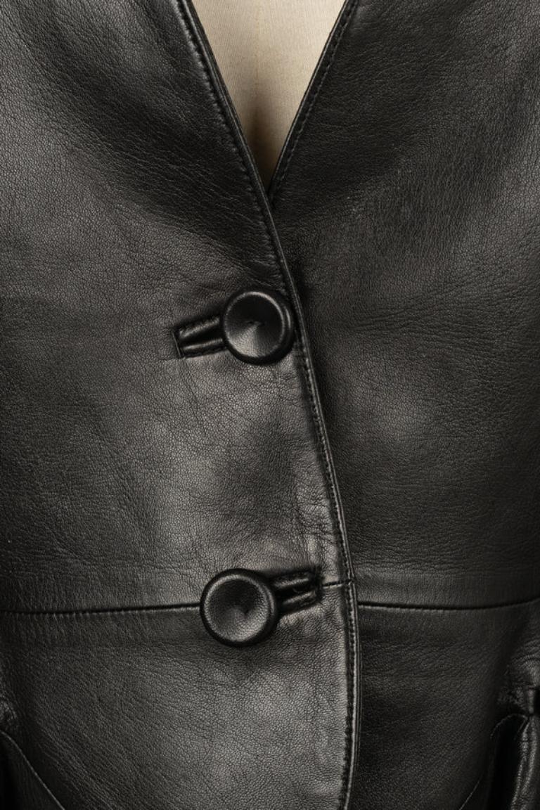 Alexander McQueen Black Leather Jacket 2