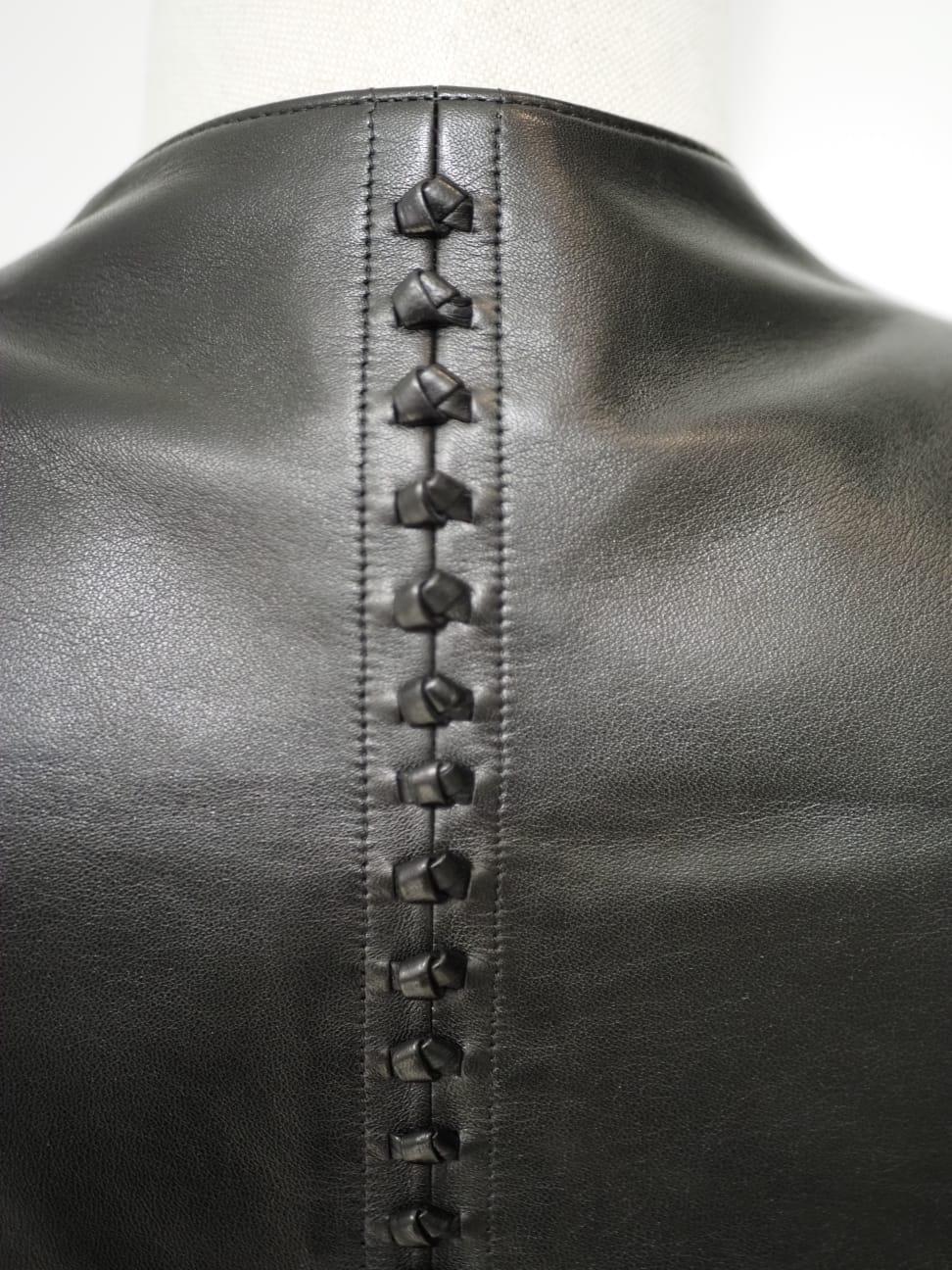 Alexander McQueen black leather jacket 4