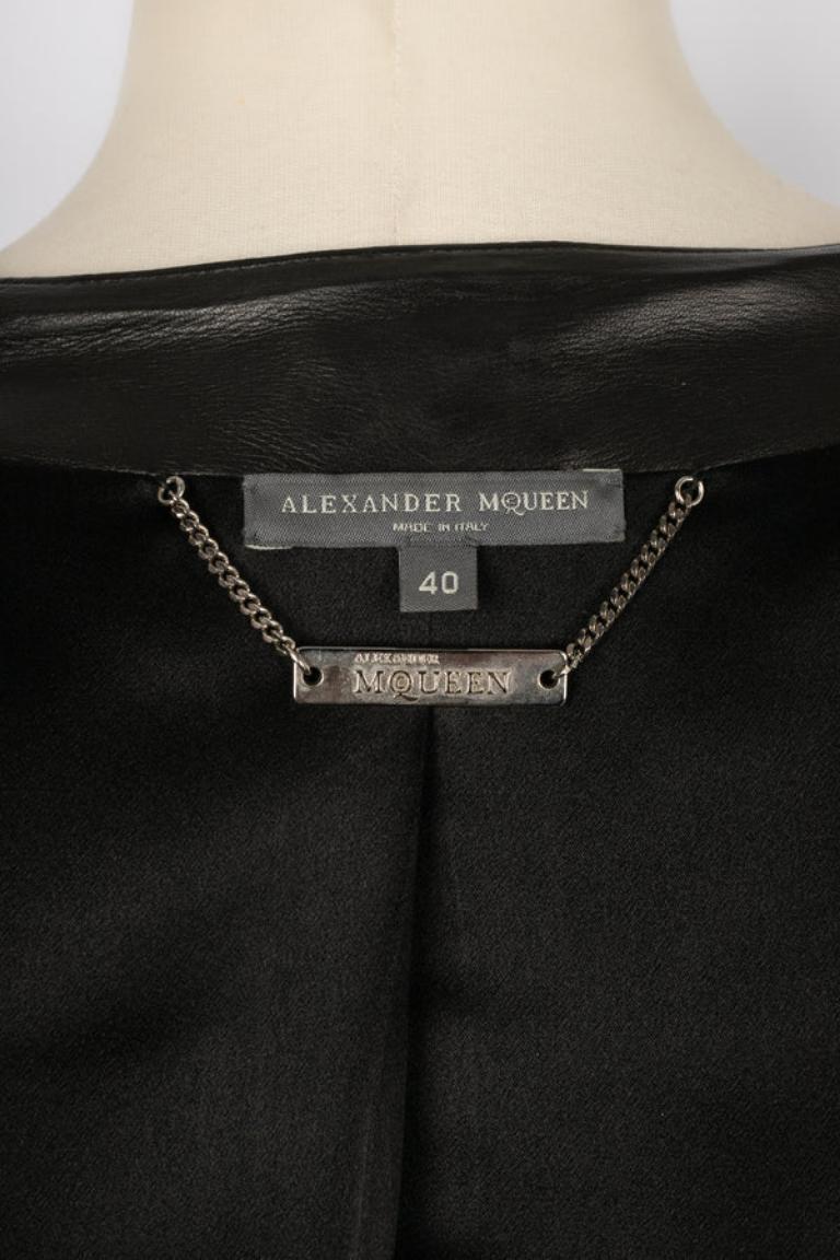 Alexander McQueen Black Leather Jacket 5