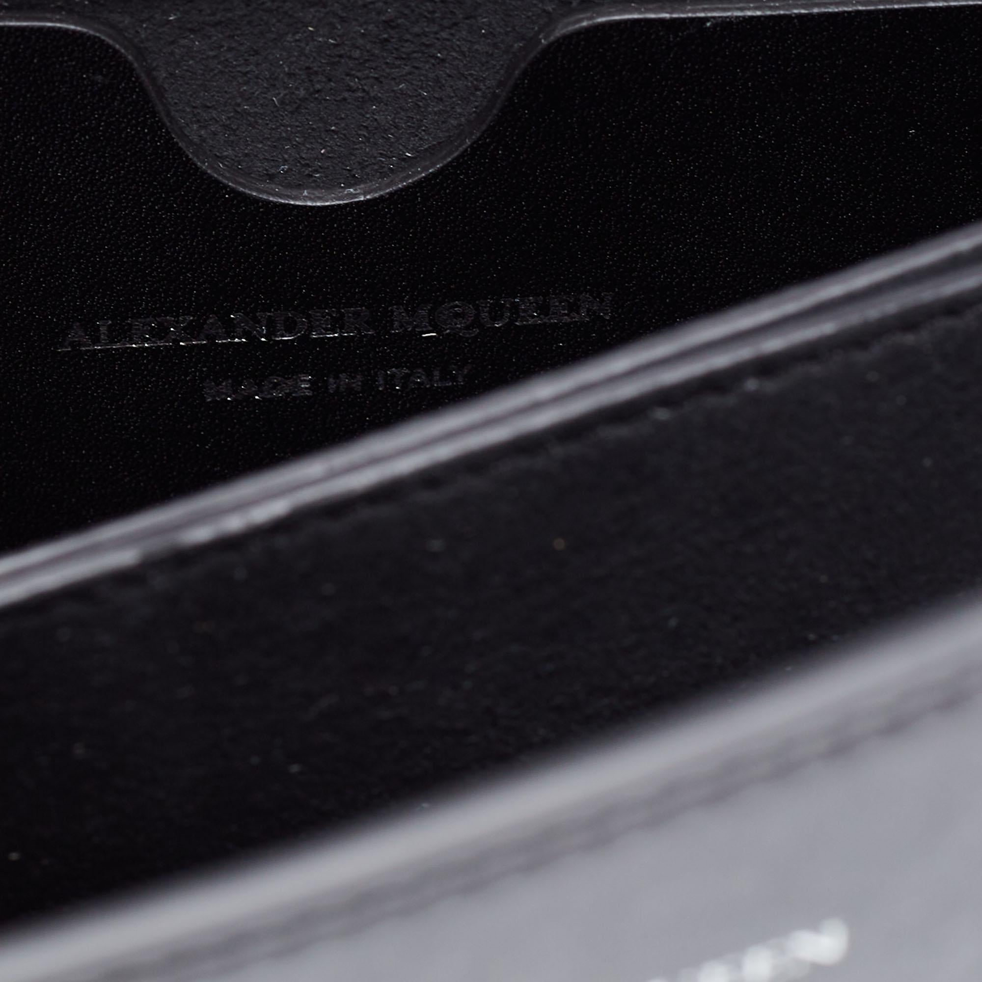 Alexander McQueen Black Leather Knuckle Duster Shoulder Bag 6