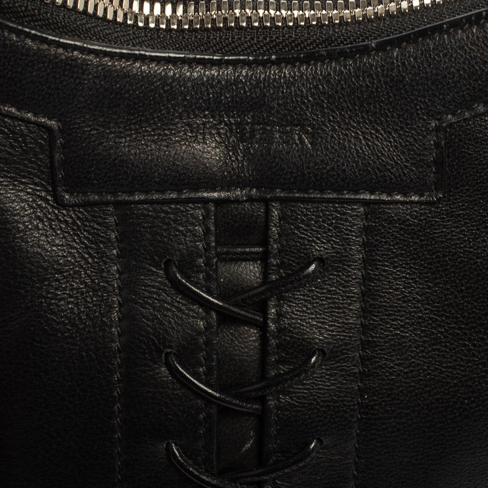 Alexander McQueen Black Leather Medium De Manta Clutch 11