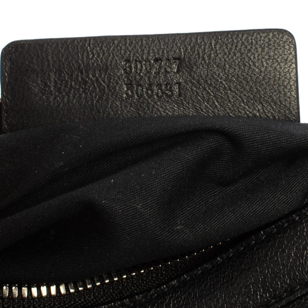 Alexander McQueen Black Leather Medium De Manta Clutch 2