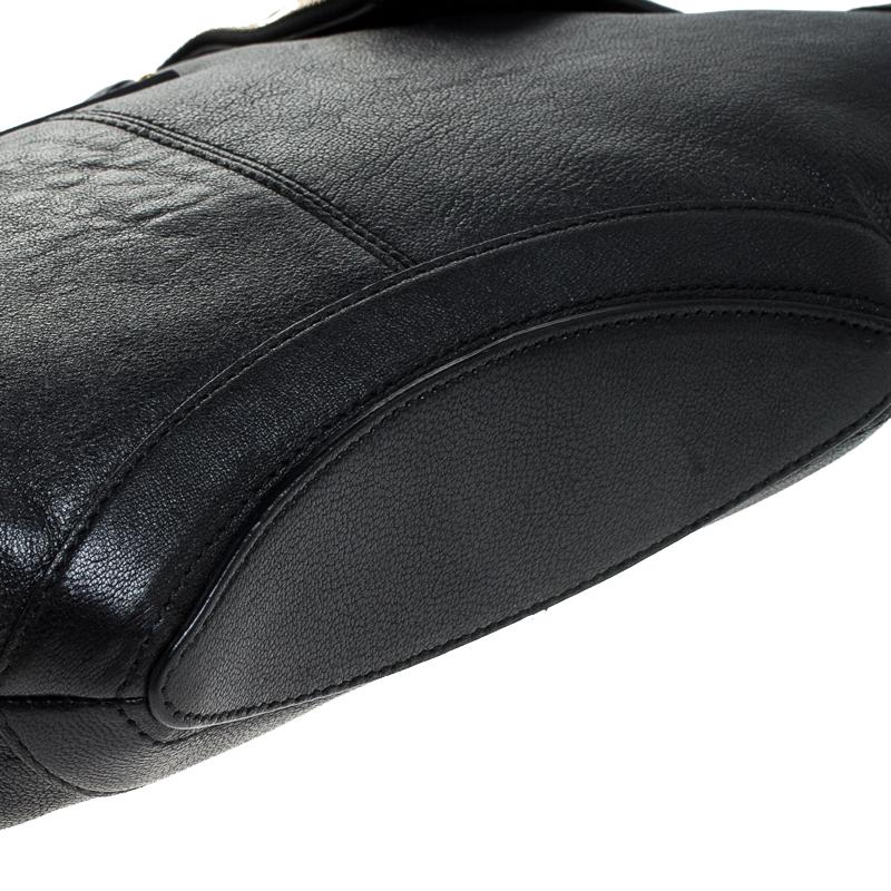 Alexander McQueen Black Leather Medium De Manta Clutch 3