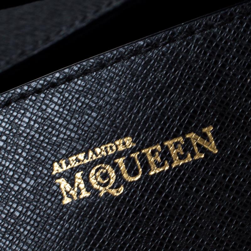 Alexander McQueen Black Leather Medium Heroine Tote 2